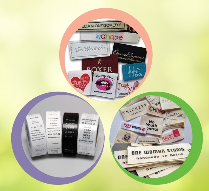 Woven Label / Printed Satin Fabric Label — A.S International